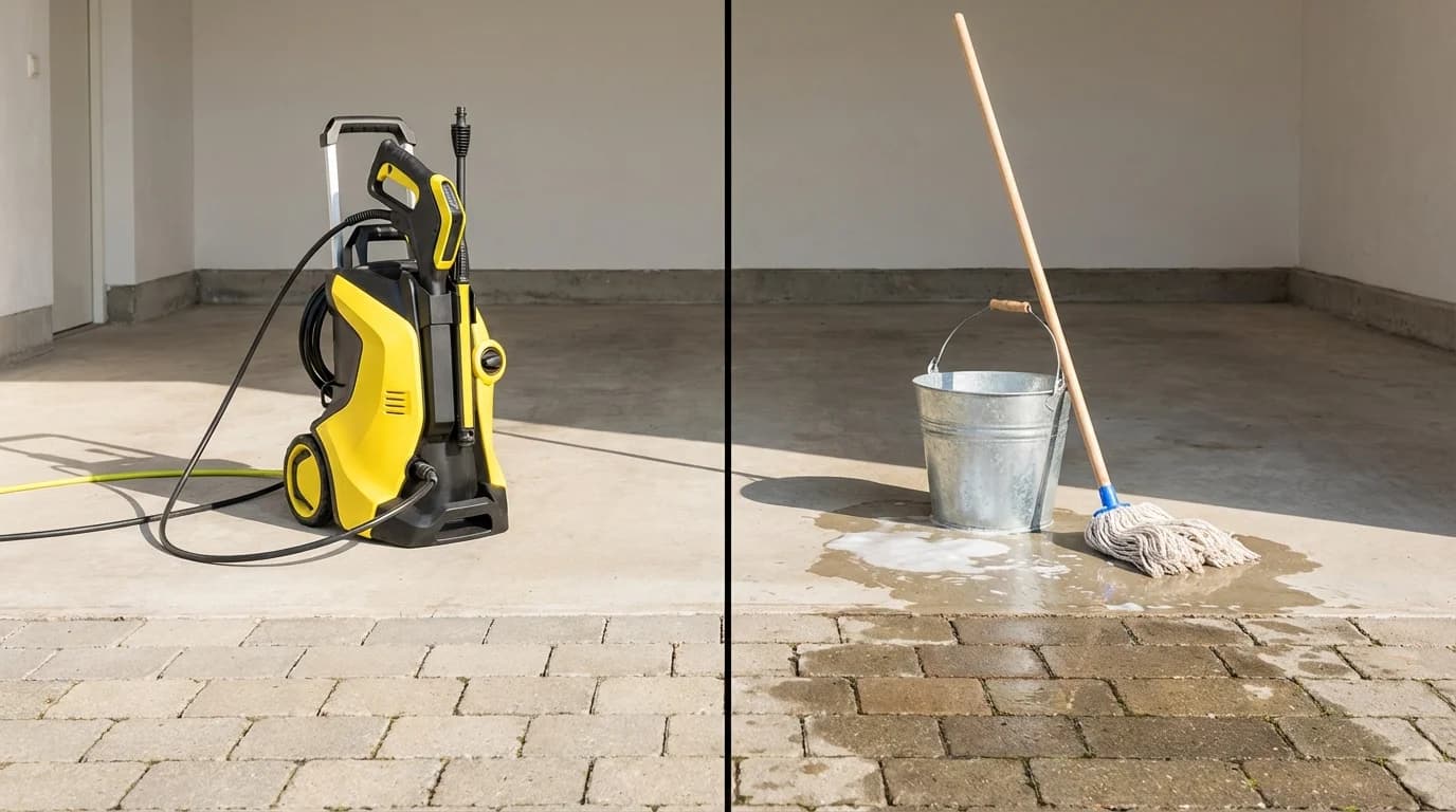 Kärcher vs. hink och golvmopp — när behöver du verkligen en högtryckstvätt?