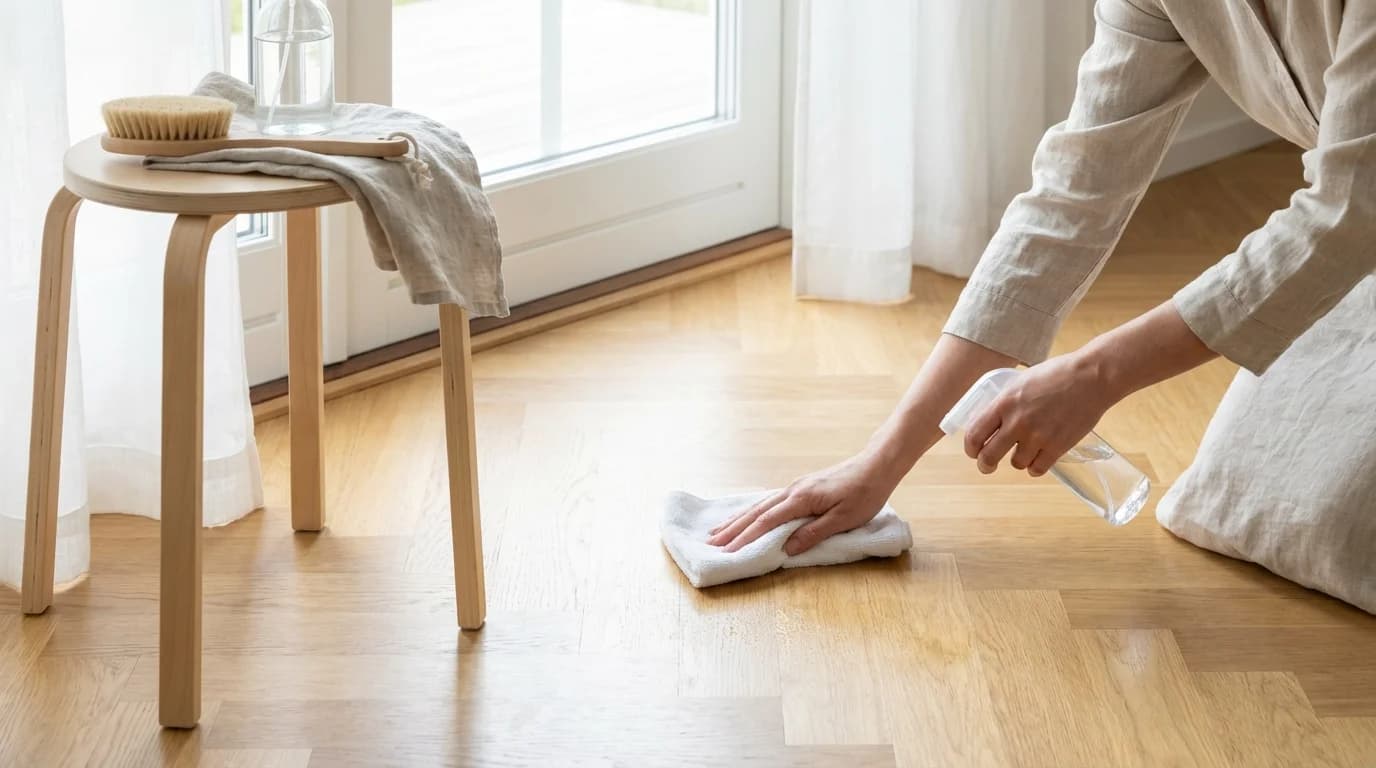 Rengöra parkett utan att skada — så gör du det rätt
