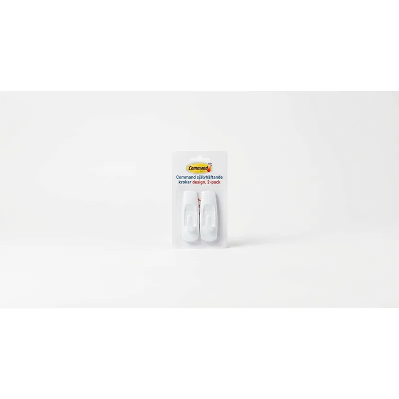 COMMAND Command självhäftande krokar design, 2-pack
