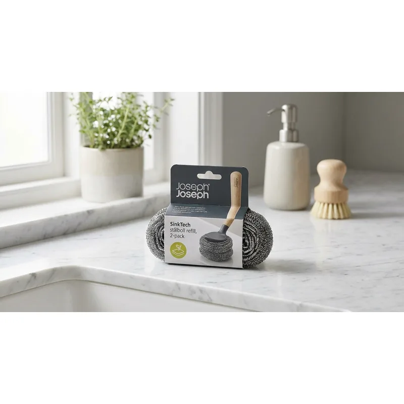 JOSEPH JOSEPH Joseph Joseph SinkTech stålboll refill, 2-pack — Miljöbild