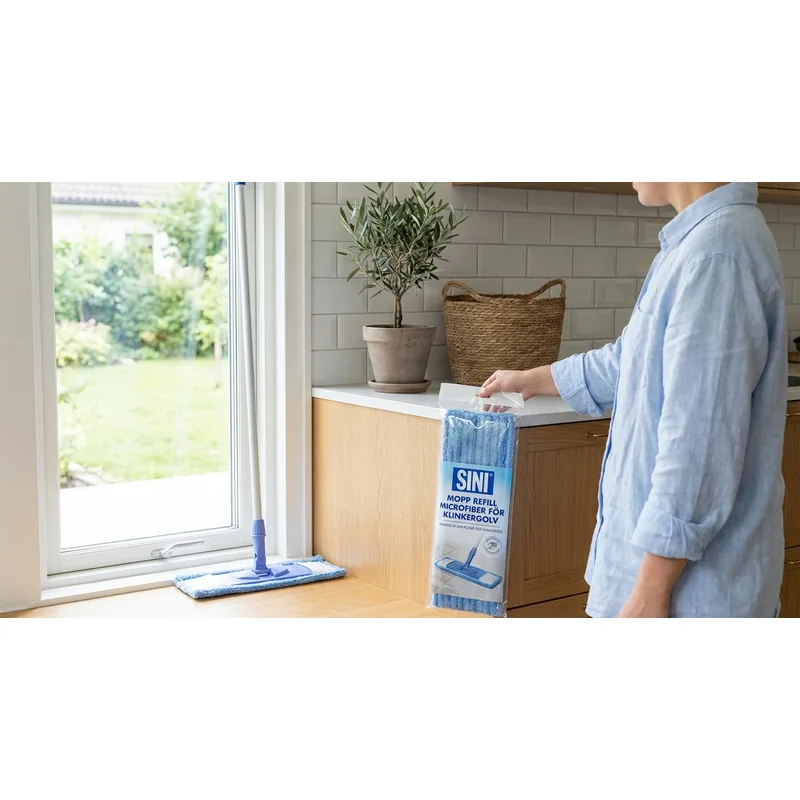 SINI Refill Sini mopp microfiber för klinkergolv — Miljöbild