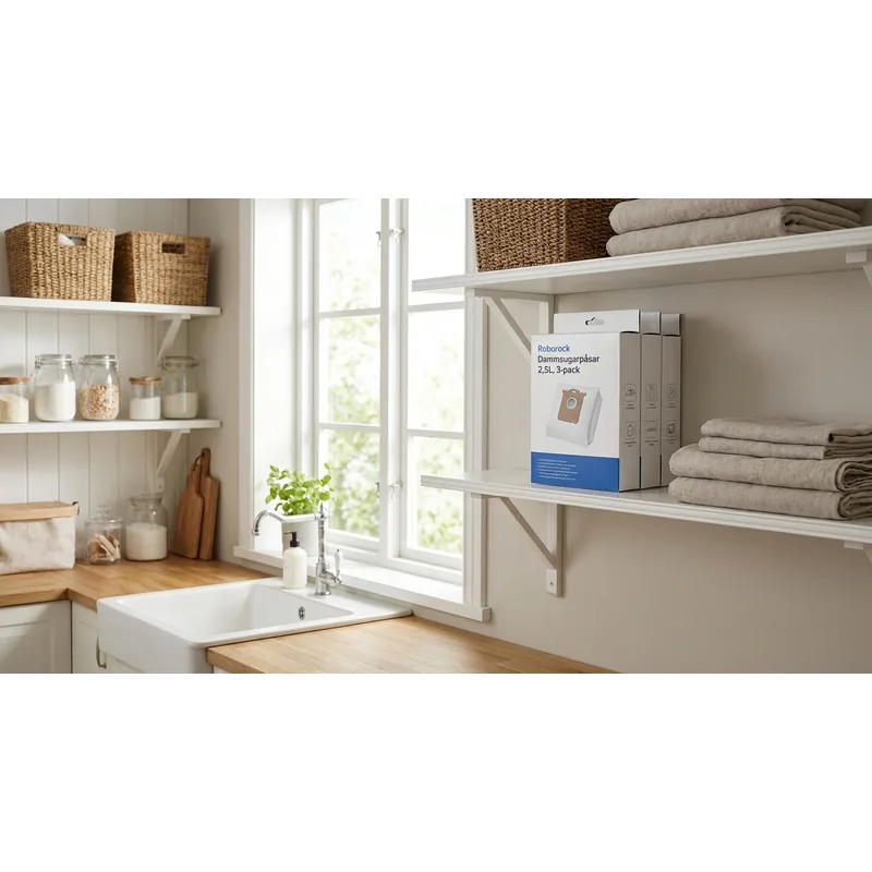 ROBOROCK Roborock Dammsugarpåsar 2,5l, 3-pack — Miljöbild
