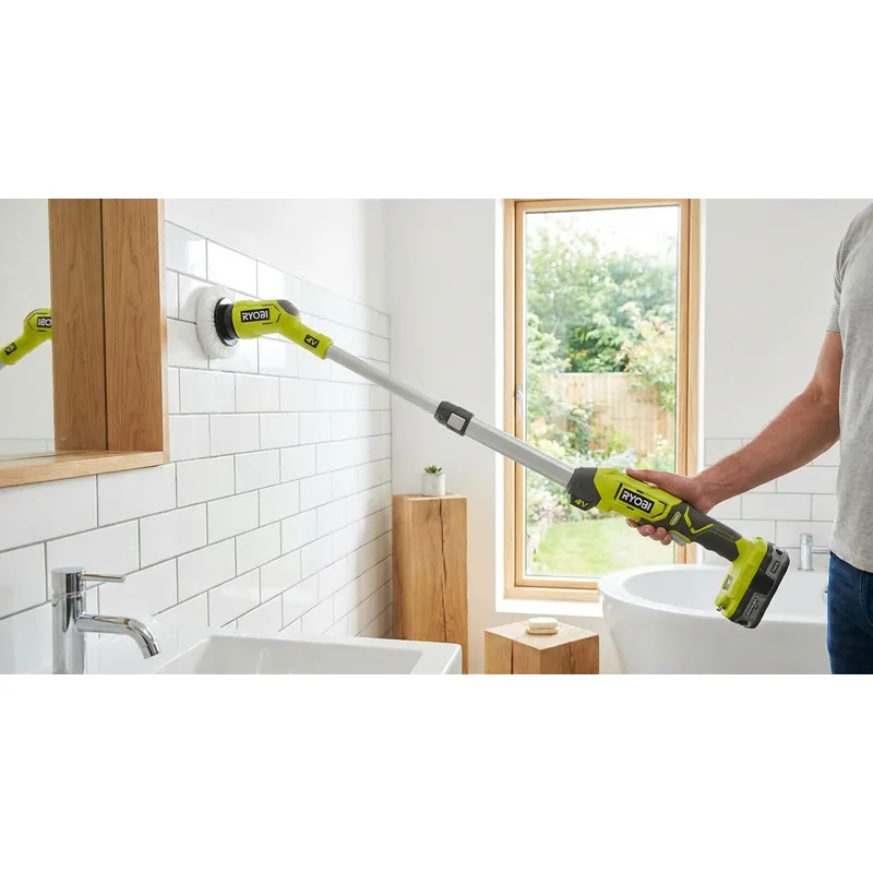 RYOBI Ryobi RTS4-120G elektrisk rengöringsborste, teleskop, 4 V — Miljöbild