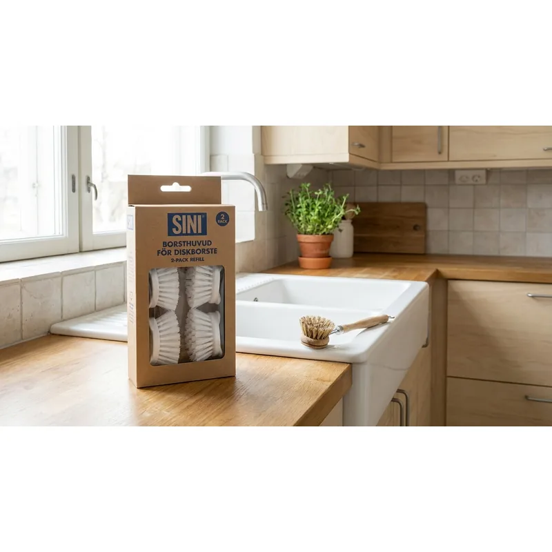 SINI Sini borsthuvud för diskborste, 2-pack refill — Miljöbild
