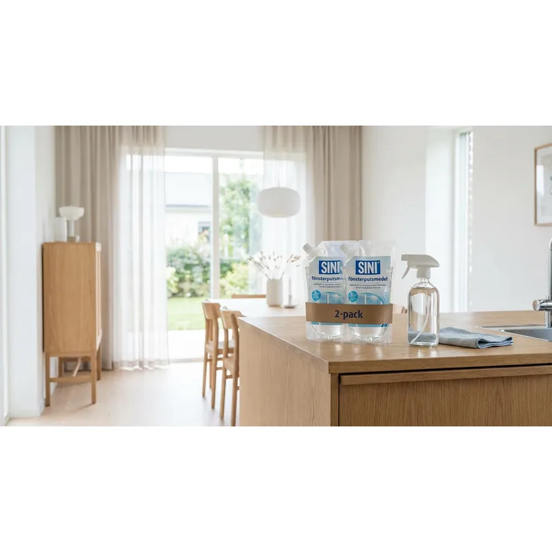 SINI Sini refill fönsterputsmedel, 2-pack — Miljöbild