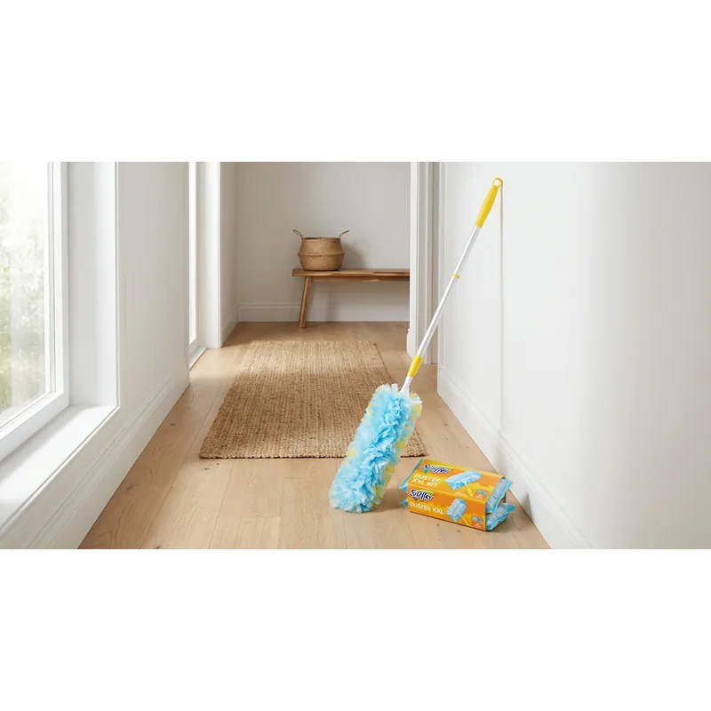 SWIFFER Swiffer Duster XXL Kit dammvippa teleskopskaft, 2 refiller — Miljöbild