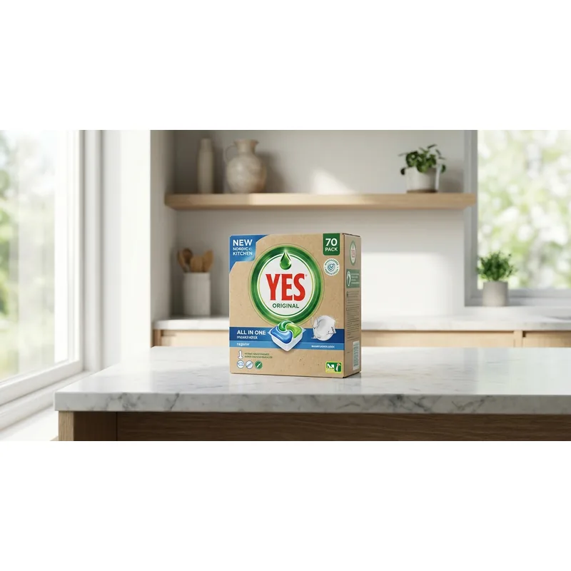 YES Yes Original All In One maskindisk regular, 70-pack — Miljöbild