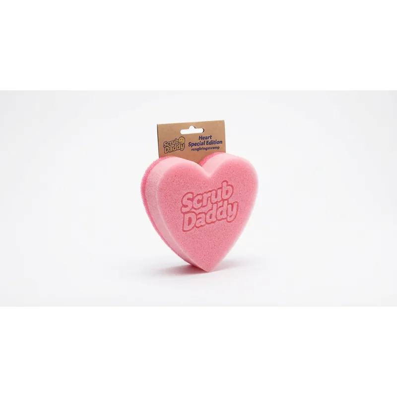Scrub Daddy Heart Special Edition rengöringssvamp
