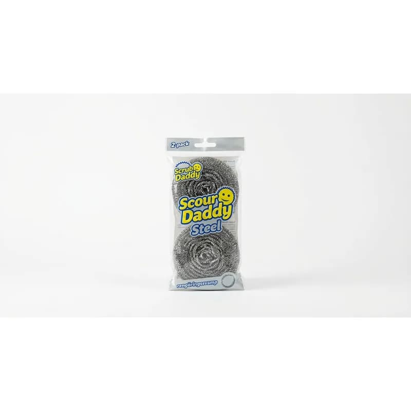 Scrub Daddy rengöringssvamp Scour Daddy Steel, 2-pack