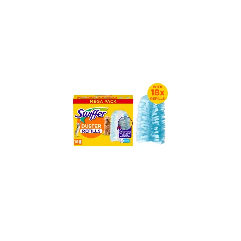 Swiffer Duster Pet rengöringsdukar refill, med doft, 18-pack