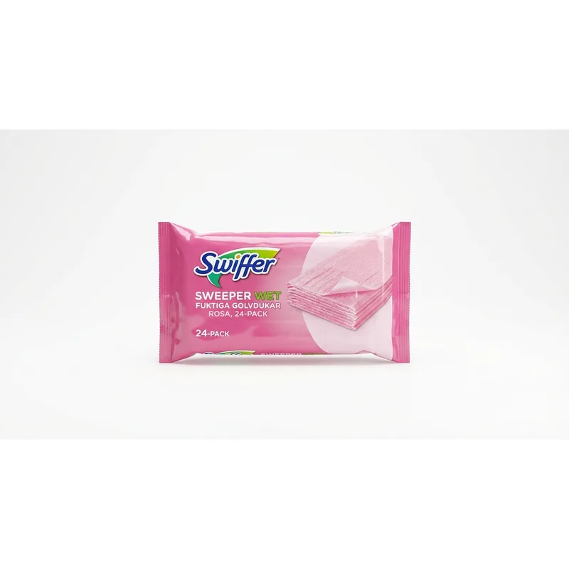 SWIFFER Swiffer Sweeper Wet fuktiga golvdukar rosa, 24-pack — Produktbild