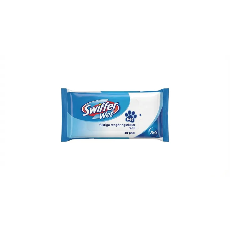 SWIFFER Swiffer Wet Pet fuktiga rengöringsdukar refill, 40-pack — Produktbild
