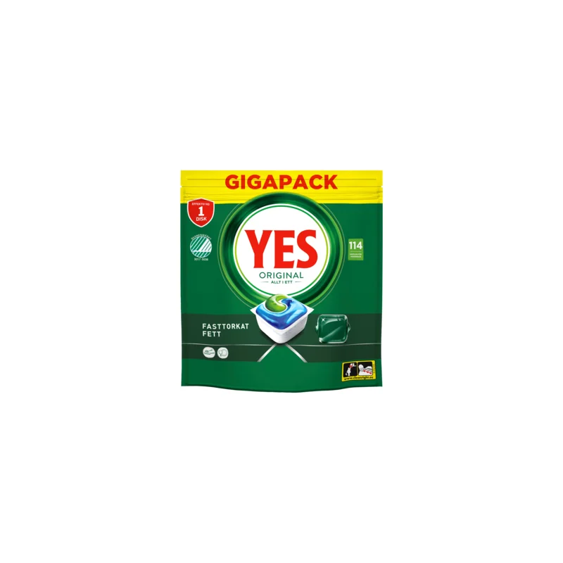 YES Yes Original All In One maskindisk regular, 114-pack