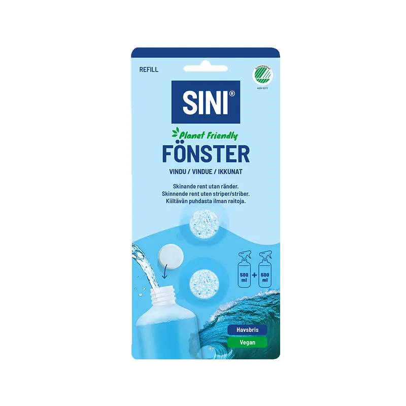 SINI Sini refill fönsterputsmedel, 2-pack