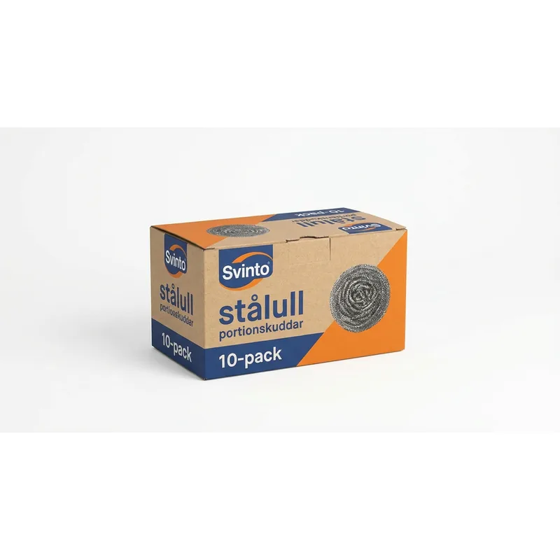 SVINTO Svinto stålull portionskuddar, 10-pack
