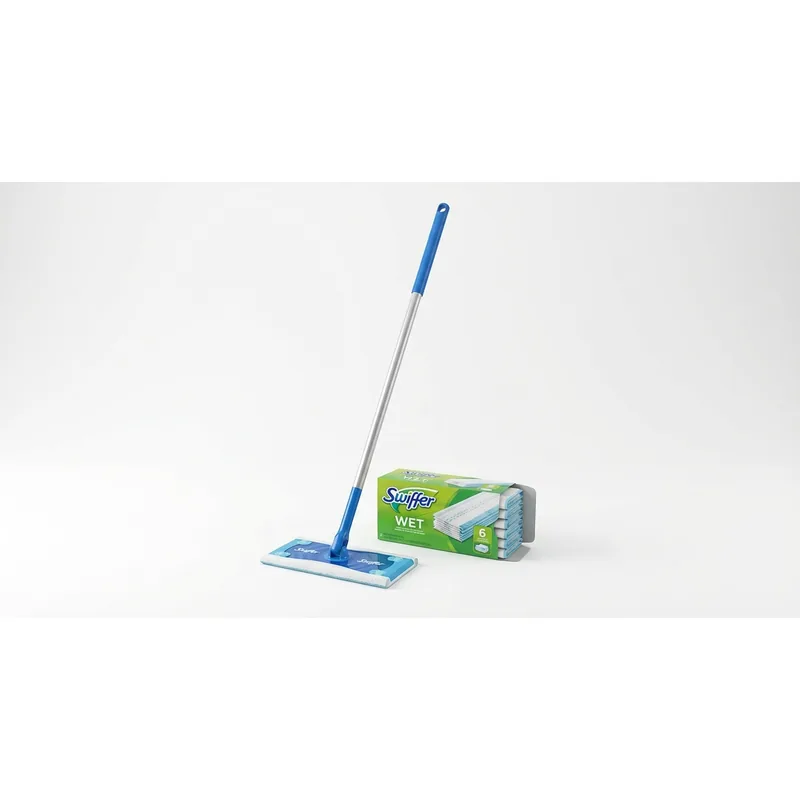 SWIFFER Swiffer Wet Startkit mopp med 6 våta dukar