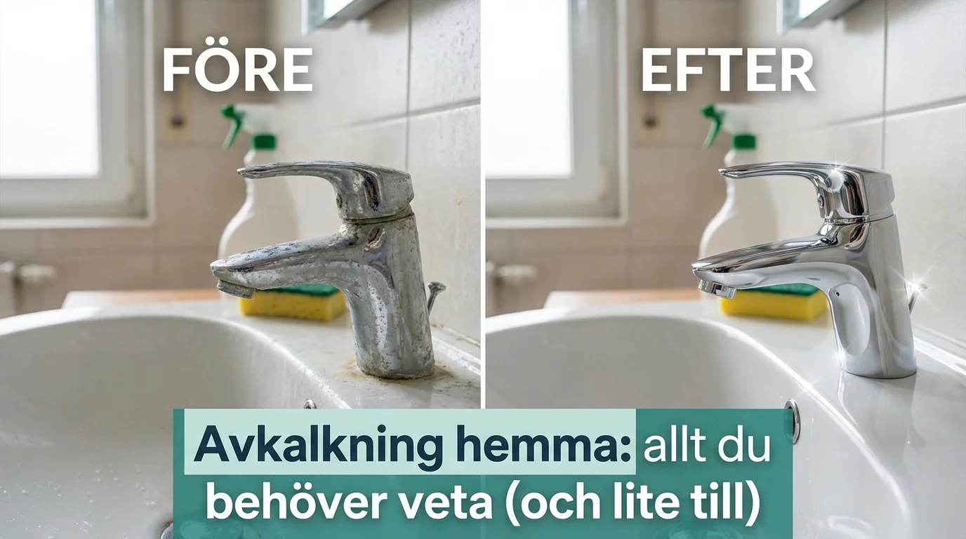 Före och efter — Avkalkning hemma: allt du behöver veta (och lite till)
